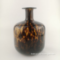 Handmade Leopard Spotted Flower Glass Vase For Tableware